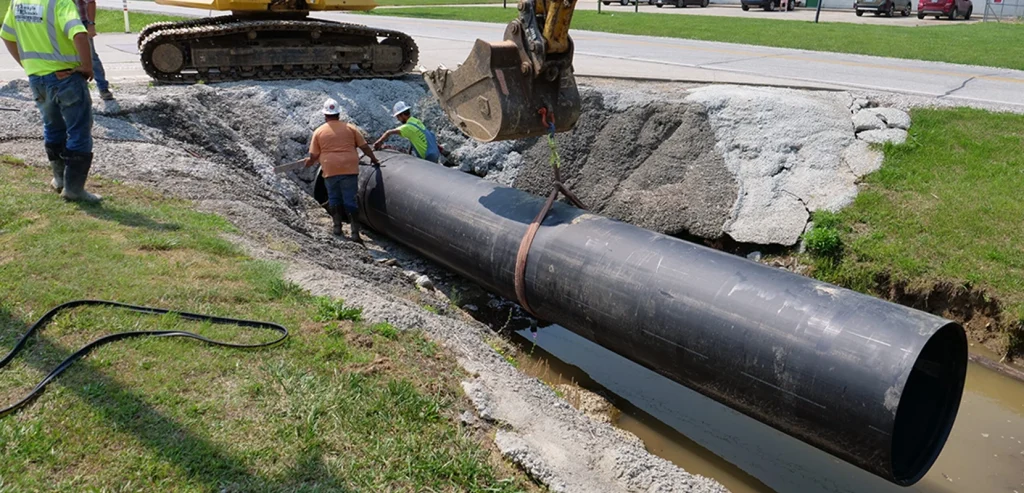 Snap-Tite HDPE Culvert Solution Saves Brownstown Electric Co. from Dual Challenges